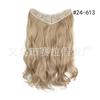 Peruca Longa Cacheada de Cinco Cartões Europeia e Americana Aliexpress Cortina Extensão de Cabelo Sem Costura de Uma Peça Ondulação de Água Peça de Peruca de Cabelo Artificial