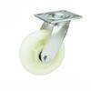 Rueda de soporte PP al por mayor de 4568 pulgadas rueda blanca disco de doble onda rueda universal freno lateral doble freno doble rueda giratoria de alta resistencia