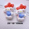 Dibujos Animados Lindo Kt Gato Accesorios de Resina Pegamento Crema DIY Funda para Teléfono Móvil Horquilla Adorno para la Cabeza Pulsera Agujero Adornos Florales para Zapatos