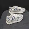 Estilo Coreano Sola Grossa Malha Respirável Esportivo Casual Estilo Coreano Confortável Sapatos Argan Feminino 2026 Primavera Outono Novo Estilo Tênis de Prancha Tendência