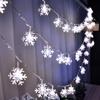 Luzes Solares de LED, Luzes Coloridas de Floco de Neve, Luzes de Atmosfera, Luzes Decorativas, Luzes Noturnas, Luzes de Fio, Luzes Decorativas Luminosas para Feriados