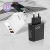Carregador de celular USB Tipo-C com display digital, cabeça de carregamento com display, cabeça de carregamento inteligente para celular europeu e americano, transfronteiriço