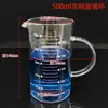 Taza medidora de vidrio con escala resistente al calor se puede calentar vaso de precipitados de vidrio transparente de laboratorio//ml mililitro