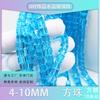 Venta al por mayor 4-10mm cristal cubo de azúcar cuentas cuadradas venta al por mayor vidrio artificial. Accesorios de joyería hechos a mano DIY cuentas sueltas cubo