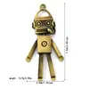 Colgante de Robot Móvil de Aleación Estilo Retro Simple Collar Creativo Llavero Accesorios de Joyería DIY