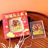 Productos Culturales y Creativos de Museo Personalizados para la Buena Fortuna, Pegatinas para Teléfono de Lámina de Oro 999, Regalos de Buena Suerte para el Año del Caballo y Año Nuevo