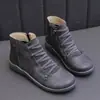 2026 Otoño/Invierno Nuevo Estilo Temperamento Versátil Cómodos Botas tipo Martin para Mujer Ropa de Trabajo Casual Cremallera Lateral Ligero Tacón de Cuña Botas Retro