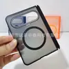 Adequado para Capa de Celular Dobrável Huawei Puraxmax, Carregamento Magnético, Acabamento Fosco tipo Pele, Capa Protetora com Dobradiça de Eixo Duplo