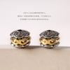 Cuentas de Loto Estilo Tibetano Vintage Bicolor Cuentas de la Fortuna Accesorios Cuentas Espaciadoras de Plata Tibetana Componentes para Joyería DIY Venta al por Mayor