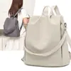 2026 Nueva Mochila de Viaje Ligera de Lona de Nylon, Simple y Moderna, Mochila Casual Versátil para Exteriores para Mujeres