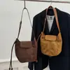 Bolso cruzado simple mate, Bolso de mujer con múltiples bolsillos más vendido, Bolso de hombro versátil de moda de alta gama