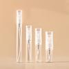 Frasco de Perfume Bayoneta de 2 ml a 10 ml con Veta Plateada, Muestra de Vidrio con Atomizador de 5 ml, Frasco de Perfume Portátil