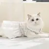 Ropa Nueva para Gatos para Primavera y Verano: Vestido con Arnés Estilo Pastoral a Cuadros para Gatos Azules, Gatitos y Gatos Sin Pelo