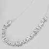Producto Nuevo Transfronterizo Europeo y Americano Collar con 26 Letras Iniciales Informal y Más Fácil de Combinar Collar con Colgante de Letra Miniatura Adecuado para el Uso Diario