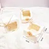 Transfronterizo En Stock Color Blanco Piel de Vaca Para Hornear Para Llevar Empaque Pequeño para Pasteles Cajas de Cartón para Pasteles Vasos de Papel Cajas para Muffins Venta al por Mayor