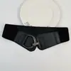 Cinturón Elástico de Cuero Moderno y Único, Cadena de Cintura Versátil Simple Retro Europea y Americana, Accesorio de Nicho Elegante y de Alta Gama
