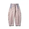 Calças Leves Softshell Estilo Montanha para Uso Externo Calças Casuais para Homens Moda de Rua Solta Impermeáveis à Prova de Vento Roupa de Trabalho Calças Longas de Perna Larga