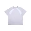 Camiseta Retro de Manga Corta Nanxia Estilo Americano, Transpirable y de Secado Rápido para Verano, Bloques de Color Frescos, Ropa Deportiva