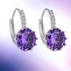 Pendientes de cristal perfectos transfronterizos, temperamento simple, color que combina con todo, circonitas, diamantes, pendientes de lujo ligeros, pendientes para mujer