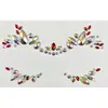 Pegatinas de Tatuaje Facial Amazon Transfronterizas Pegatinas de Pedrería de Cristal Pegatinas para la Frente Pegatinas Faciales de Mascarada Decoración de Pedrería
