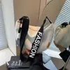2024 Bolso Nuevo Tipo Bollo Bolso de Lona Moda Bolso de Hombro Simple Bolso de Mujer Versátil Atmosférico Bolso Cruzado para Viaje