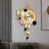 Reloj de Pared LED Chino de Hierro Sala de Estar Entrada Decoración de Pared Reloj Hogar Comedor Estudio Reloj Silencioso