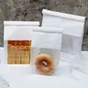 Abrir ventana rebanada pan tostado bolsa de pan alambre rizo auto sellante a prueba de aceite bolsa de papel 450g 250g tostada