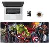 Alfombrilla de ratón Marvel de gran tamaño con borde de bloqueo, gruesa, de Iron Man, Avengers, para teclado, para oficina, grande