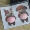 Pegatina Anticolisión Creativa para Coche de Shiba Inu Gordo Tope de Puerta de Silicona Juguete de Apretar 3D Pegatina de Pared Dibujos Animados Lindo Almohadilla Silenciosa para el Hogar