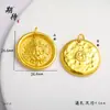 Esperando con ansias el brazalete en espiral de alta calidad, dorado, para hacer tú mismo, de alta retención de color, accesorios de colgante Zakilam Huang Caishen