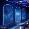 Papel tapiz de techo de estrellas 3D celebridad de internet KTV bar club de karaoke salón tela de pared sala de estar dormitorio hotel papel tapiz