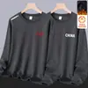 380 gramasMoletom com forro de fleece masculino estilo outono e inverno solto versátil pulôver gola redonda top casual jaqueta sem capuz