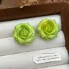 Brincos Florais Degradê Estilo Férias de Verão, Brincos Dopamina Únicos, Design de Nicho, Brincos Modernos e Elegantes para Mulheres