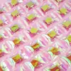Saco de Embalagem para Material da Comic Con, Saco Selante Auto Adesivo de Doces Laser Arco-Íris, Saco Transparente para Joias, Saco para Armazenamento de Pins