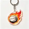 Llavero de Balón de Fútbol Llama Copa Mundial 2026 EE.UU. Canadá México Colgante Acrílico Souvenir para Aficionados Regalo Venta al por Mayor