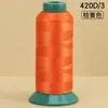 Ventas Directas de Fábrica Hilo de Coser de Alta Resistencia 420D Bolsa de Rollo Grande Hilo de Coser Colorido Hilo de Nylon Industrial para Ropa