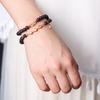 Fragancia Natural Hainan Jiangzhen Qinan Extremadamente Rojo Philippe Triple Cuenta Doble Círculo Pulsera de Cuerda para Hombre y Mujer Serie Mori