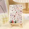 Adesivos de Natal Japoneses de Rosa com Cola Floco de Neve Árvore de Natal Veado Velho Meias Decorações de Unha