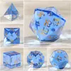Dados de Cristal K9 Azul Claro para D&D, Dados para Juegos de Mesa, Juego de Mesa Coc, D&D Dungeons and Dragons, Cthulhu