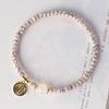 Mini Pulseira de Estrela Lua Bodhi Círculo Único Lua Crescente Alta Densidade Shun Lua Branca Lua Wen Brincar Pulseira de Contas de Buda para Homens e Mulheres Casal