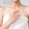 Anillo Ovalado de Plata Esterlina S925 con Zircón Esmeralda para Mujer, Anillo Simple de Nicho Europeo y Americano INS, Anillo Fino, Joyería Transfronteriza