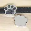 8mm Diamante Multicolor Pata de Gato Huella de Perro Aleación Joyería Adecuado para DIY Llavero Pulsera Accesorios para Collar de Mascota