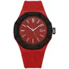 Reloj Octogonal de Cuarzo Co-branded Color Bloque Dopamina Correa de Silicona Moda Unisex para Muñeca Modelo Trendy de Lujo Ligero