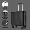 Maleta ruedas universales barra de tiro caja cerradura de combinación caja bolsa gran capacidad aleación de aluminio mochila escolar blanco 18 pulgadas escuela secundaria estilo nuevo