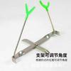 Fabricante Original Equipamentos de Pesca no Gelo Suprimentos Dobrável Suporte de Cabeça Dupla Metal Suporte para Varas de Pesca no Gelo Suporte de Pesca de Inverno para Gelo