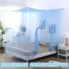 Mosquitero para Uso Doméstico, 1.5m de Ancho, Estilo Tradicional Rural, Cama Doble, 1.8m de Ancho, De Pie, Malla Densa, Puerta Única