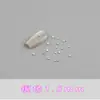 Lote Misto de 10.000 Mini Decorações para Nail Art Meia-Redondas Banhadas a Prata, Acessórios de Nail Art Pequenos Redondos com Fundo Plano de Yiwu