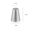 Boquilla Pequeña para Decorar en Forma de Hierba Mont Blanc, Boquilla en Forma de Fideo, Boquilla para Crema de Acero Inoxidable Sin Costura 304 Venta al por Mayor
