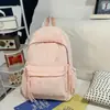Mochila para Niña con Lazo Estilo Japonés, Versión Coreana Estilo Ins, Simple y Versátil, Mochila de Doble Hombro Fresca y Limpia para Estudiantes de Secundaria y Preparatoria