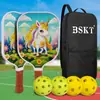 Suporte de Raquetes Placa Fibra de Carbono Profissional Pick Ball Crianças Conjunto Completo Suporte de Raquetes Cricket pickleball Prateleira para Placas